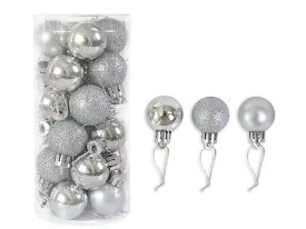 Pack 24 esferas Navidad grandes 4-5cm